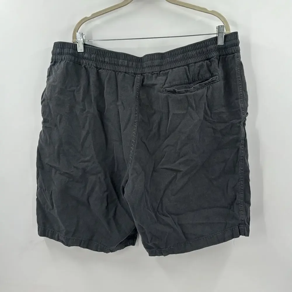 Toad & Co grey organic cotton Levon shorts